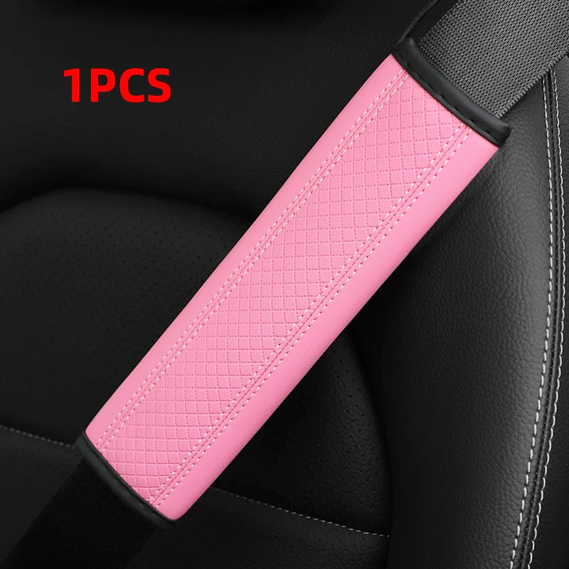 PU Leather Seat Belt Strap Protectors