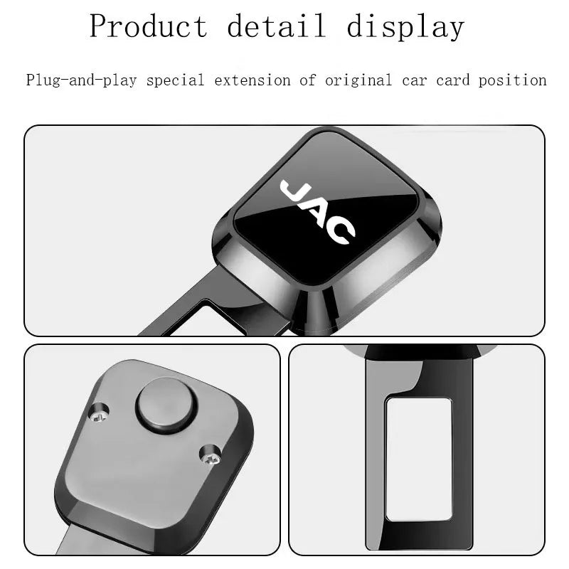 Secure Seat Belt Buckle Extender - Latch Clip