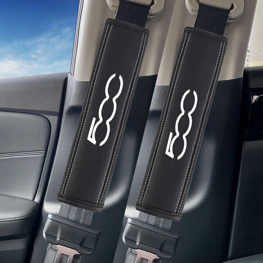 Pair of Leather Seat Belt Shoulder Pads