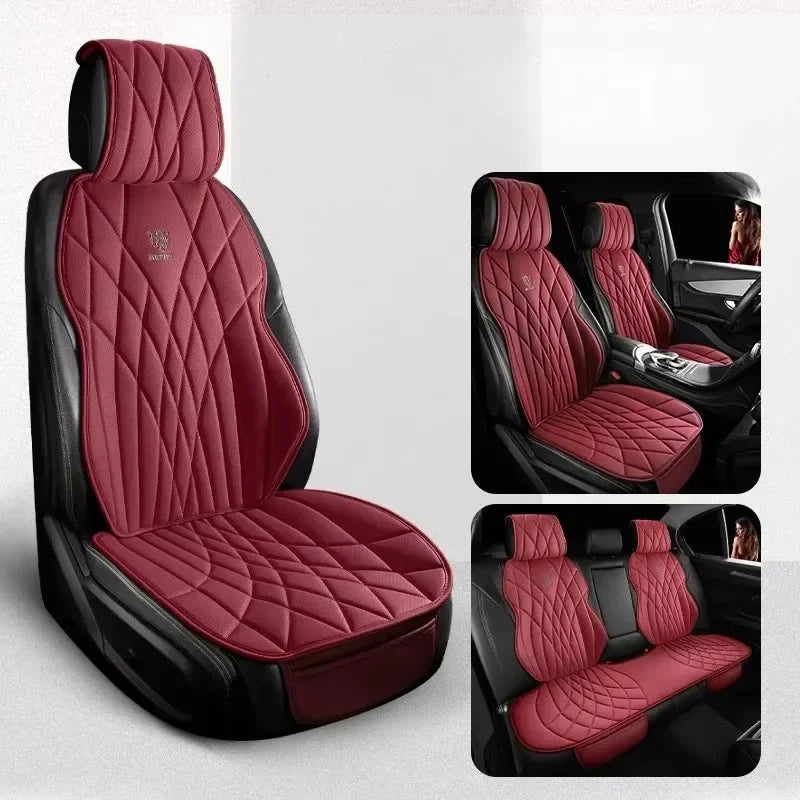Full Set Leather Seat Protector Cover - All-Season
