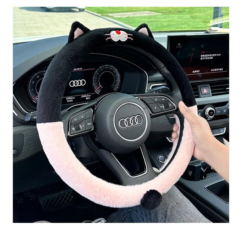 Plush Wheel Protector Cover - Non-Slip - Plus