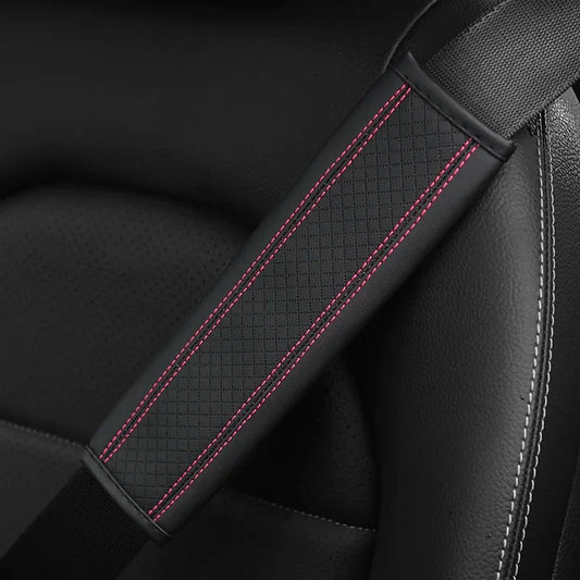 PU Leather Seat Belt Comfort Covers - Urban Fit