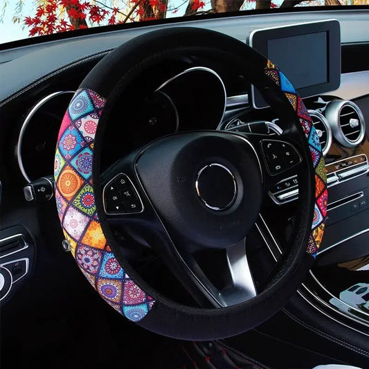 Linen Steering Wheel Wrap - Non-Slip