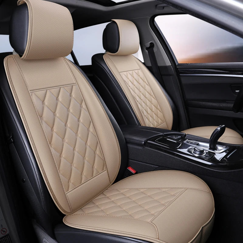 5-Seat Leather Seat Cover Set - All-Season