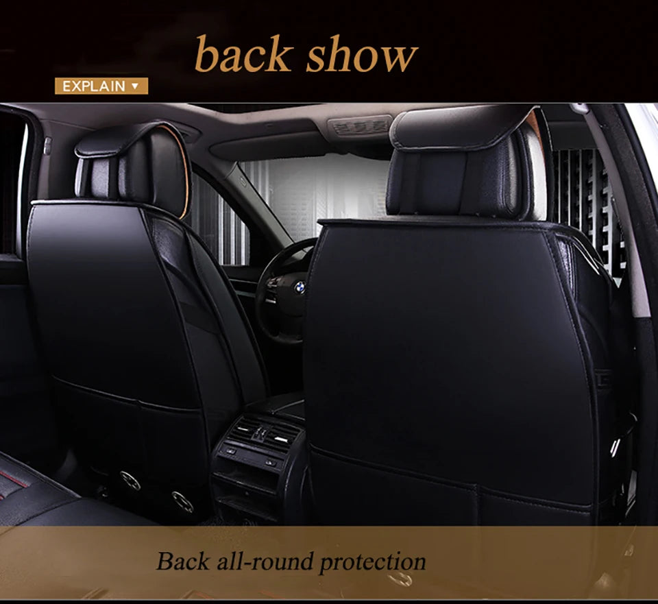 Universal Leather Seat Protector Cover - All-Season - Classic Trim