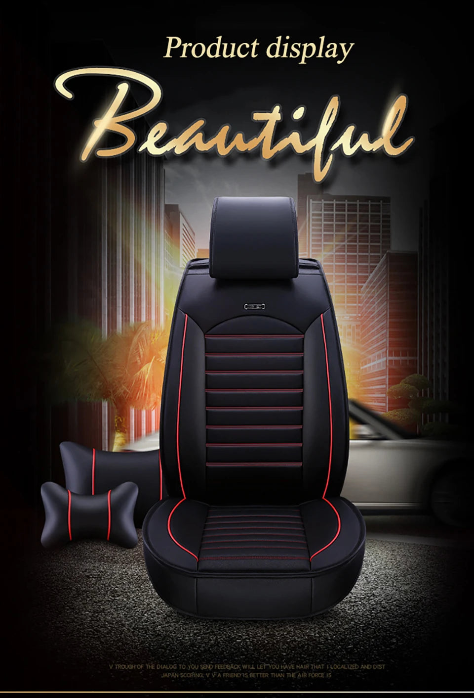 Universal Leather Seat Protector Cover - All-Season - Classic Trim