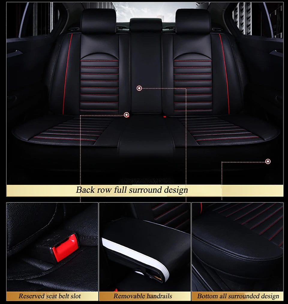 Universal Leather Seat Protector Cover - All-Season - Classic Trim