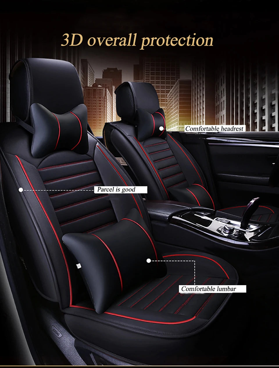 Universal Leather Seat Protector Cover - All-Season - Classic Trim