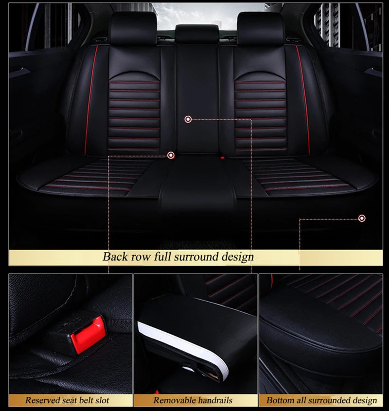 Universal Leather Seat Protector Cover - All-Season - Classic Trim