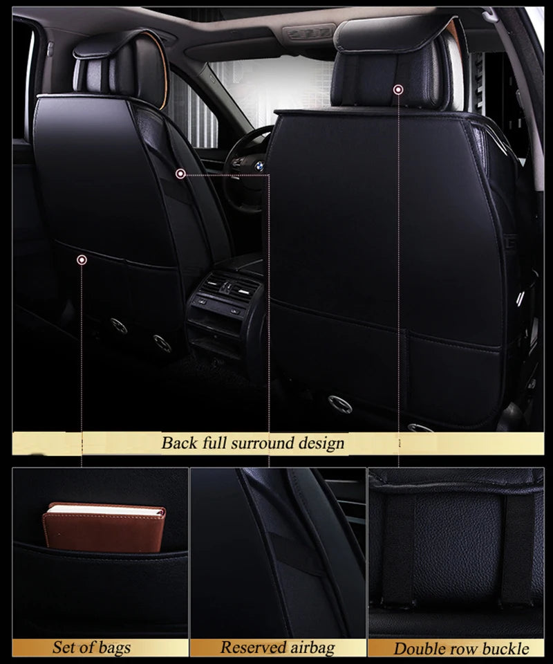 Universal Leather Seat Protector Cover - All-Season - Classic Trim