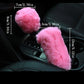 Plush Wheel, Gearshift & Handbrake Cover Set