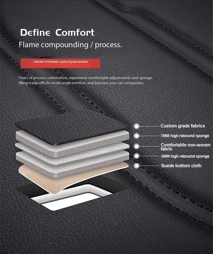 Premium Leather Seat Cover Set - All-Season