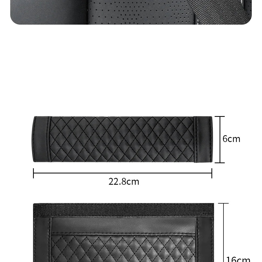 Leather Seat Belt Shoulder Pads