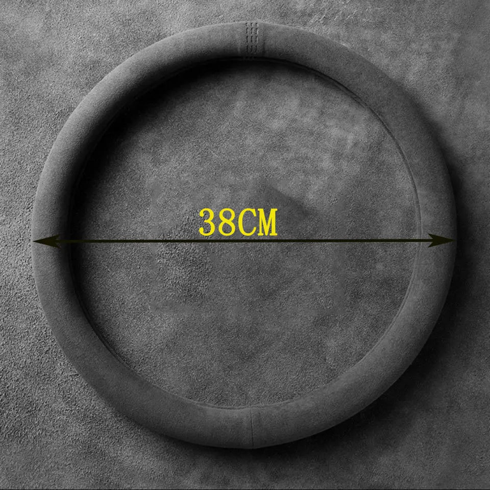 Suede Steering Wheel Cover - Non-Slip