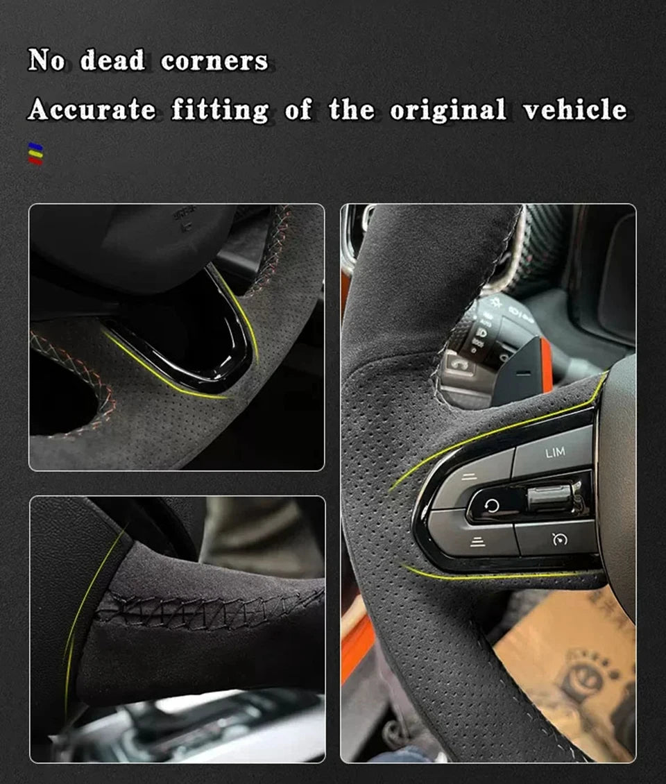 Suede Steering Wheel Cover