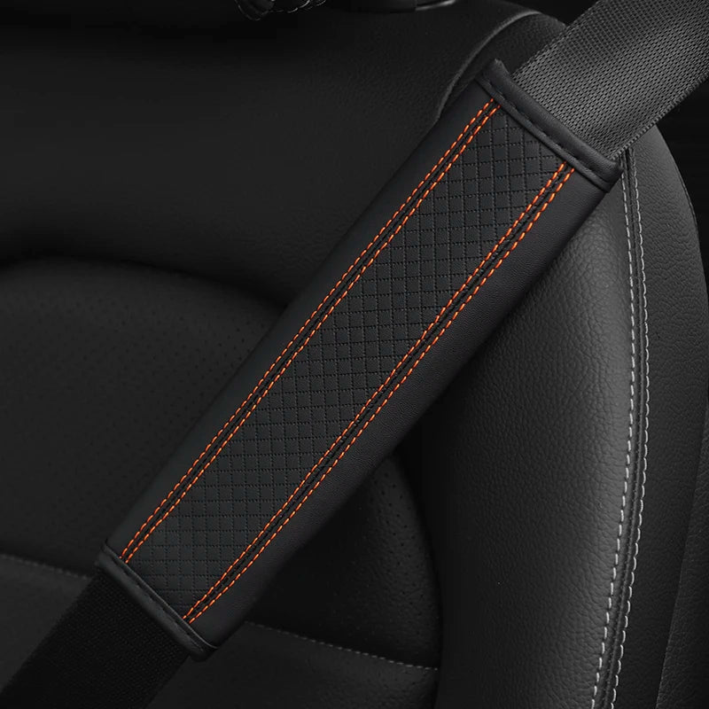 PU Leather Seat Belt Strap Protectors