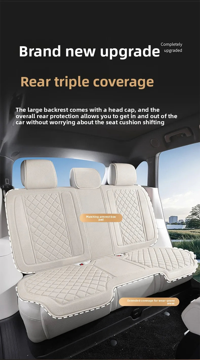 Premium Linen Seat Cover Set - All-Season