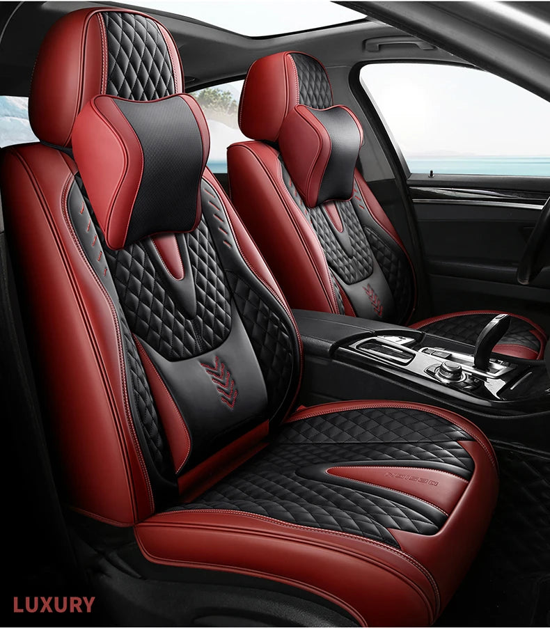 Comfort Leather Seat Cover Set - All-Season