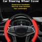 Leather Steering Wheel Wrap - Non-Slip