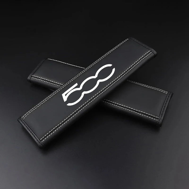 Pair of Leather Seat Belt Shoulder Pads