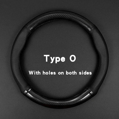 Leather Steering Wheel Wrap - Non-Slip