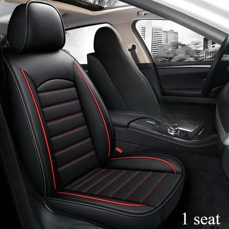 Five-Seat Leather Seat Cover Set - All-Season