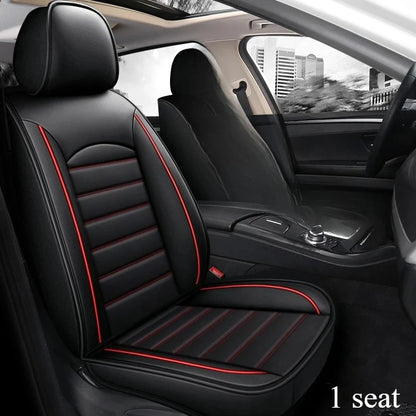 Five-Seat Leather Seat Cover Set - All-Season
