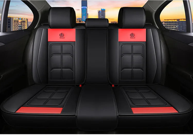 Front Row PU Leather Seat Cushion Cover - All-Season