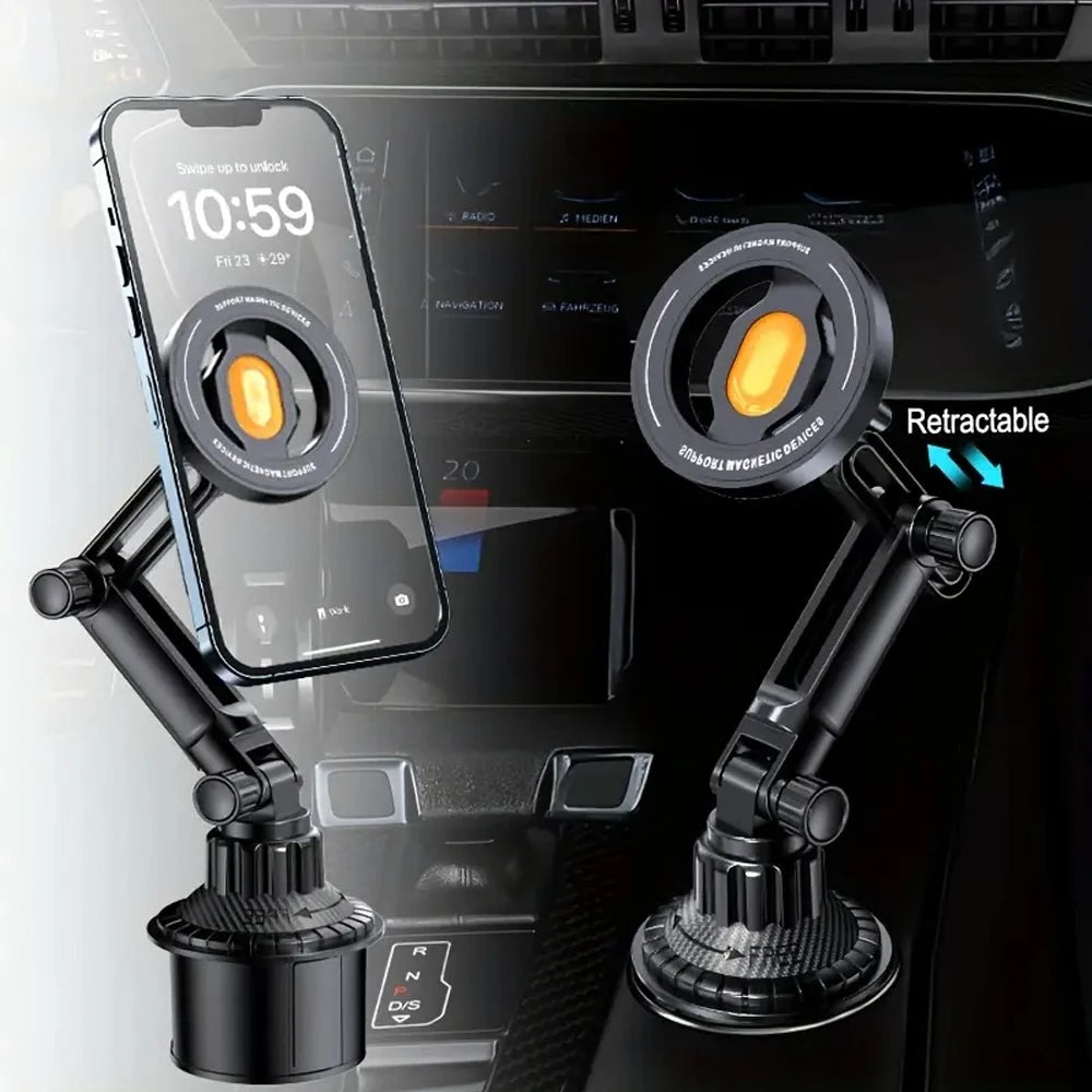 360° Magnetic Phone Mount for Cup Holder