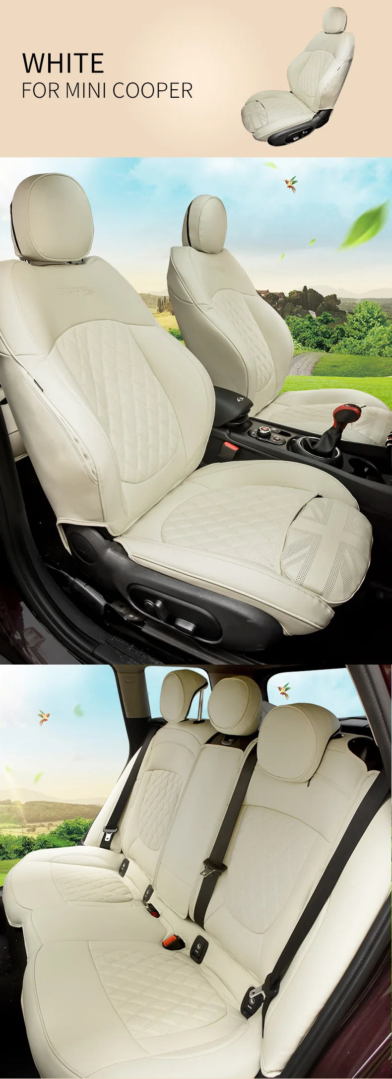 Complete Leather Seat Cover Set