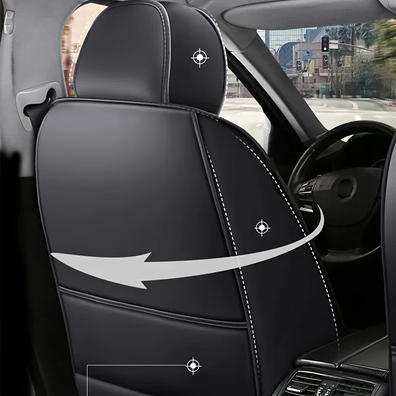 Universal Leather Car Seat Cover Set - All-Season