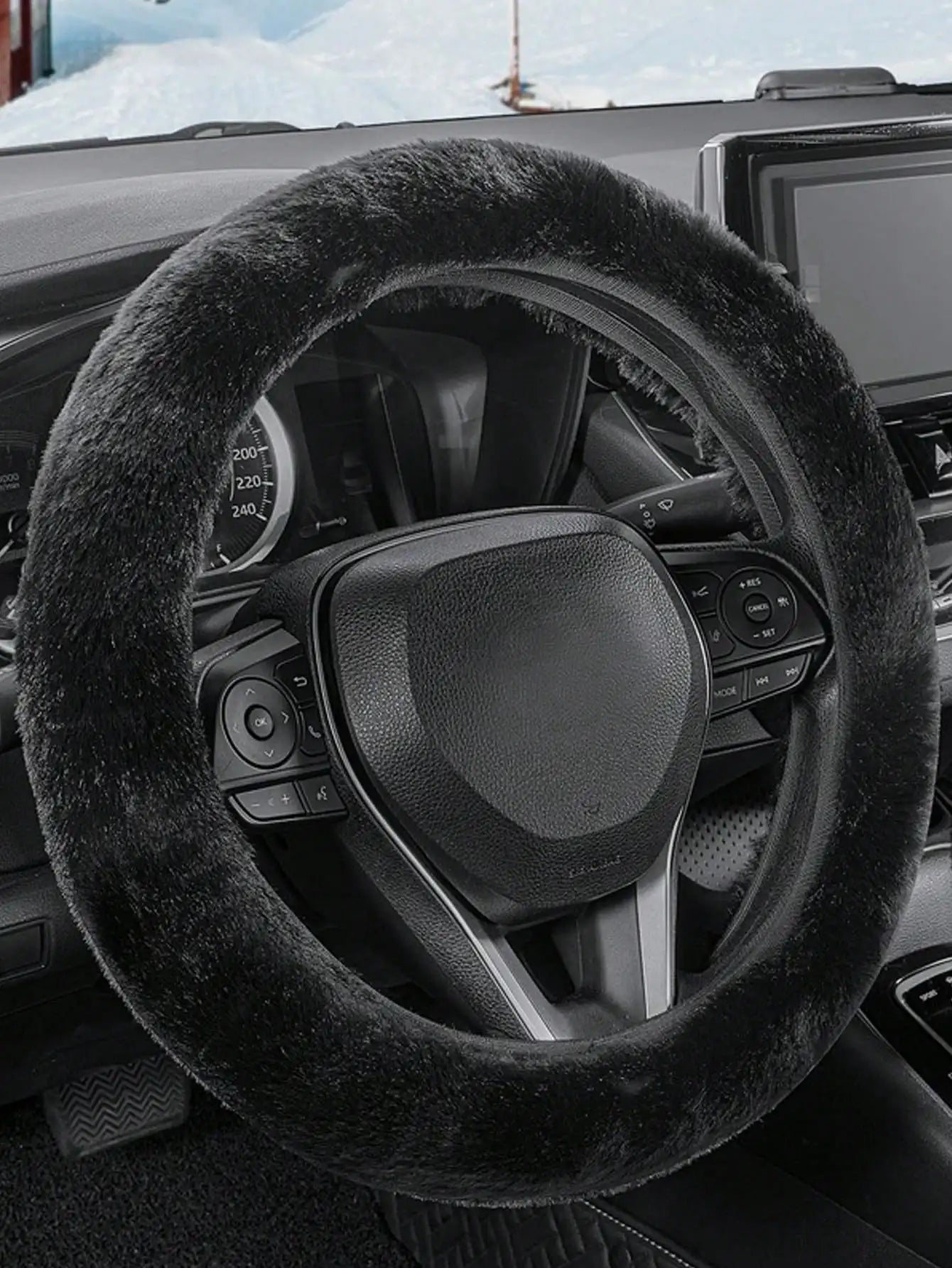 Plush Wheel Protector Cover - Non-Slip