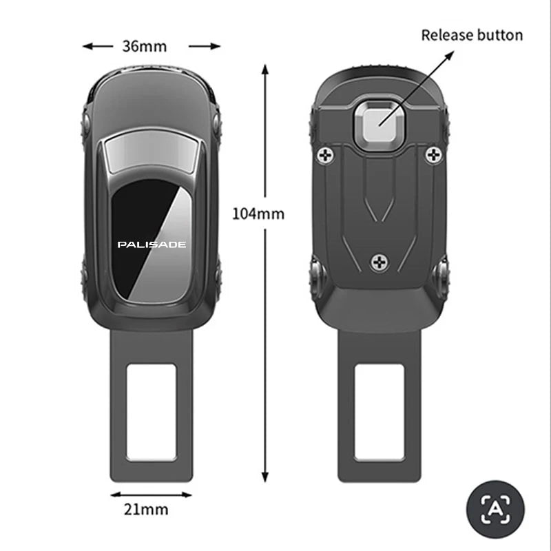 Quick-Insert Seat Belt Latch Extender - Buckle Insert