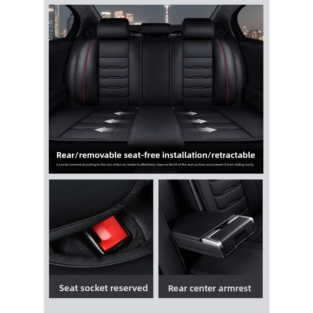 Comfort PU Leather Seat Cover Set - All-Season