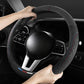 Leather Steering Wheel Cover - Non-Slip