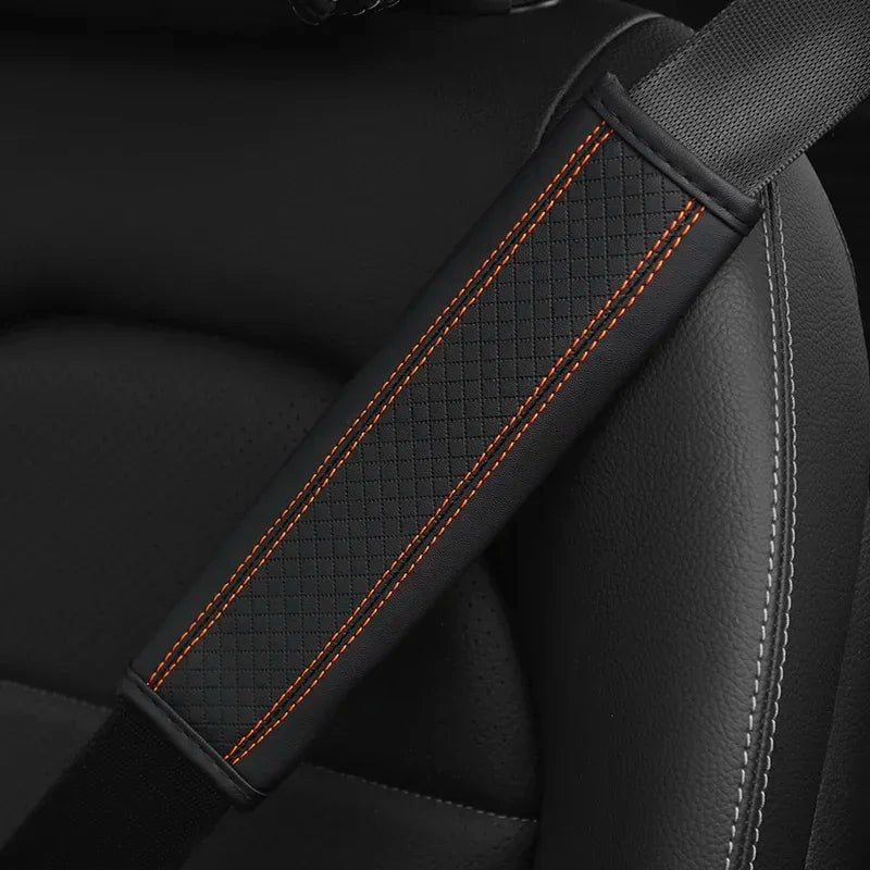 PU Leather Seat Belt Comfort Covers - Urban Fit