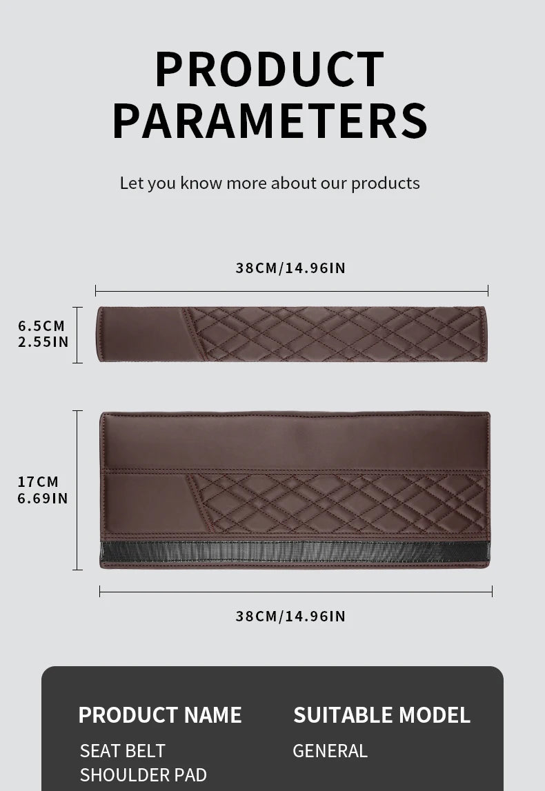 Pair of Soft Shoulder Belt Cushions