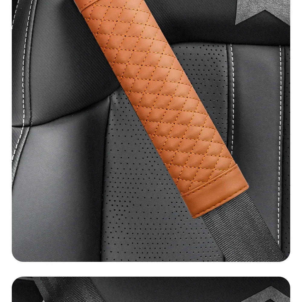 Leather Seat Belt Shoulder Pads