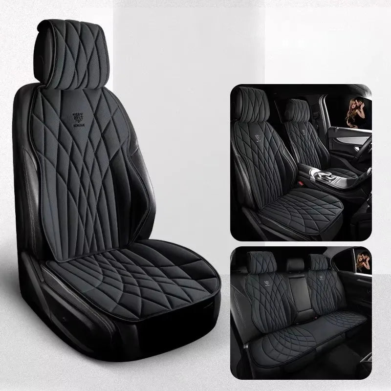Full Set Leather Seat Protector Cover - All-Season