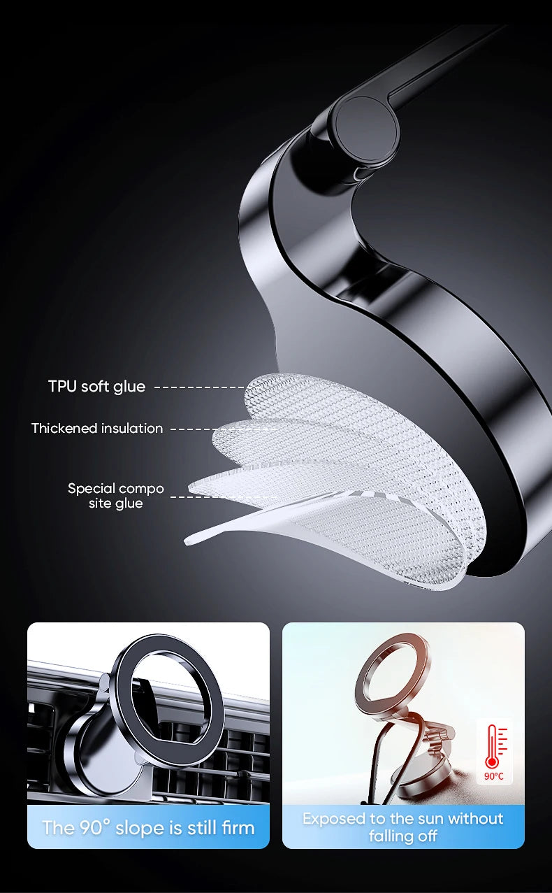 1080° Magnetic Car Phone Mount