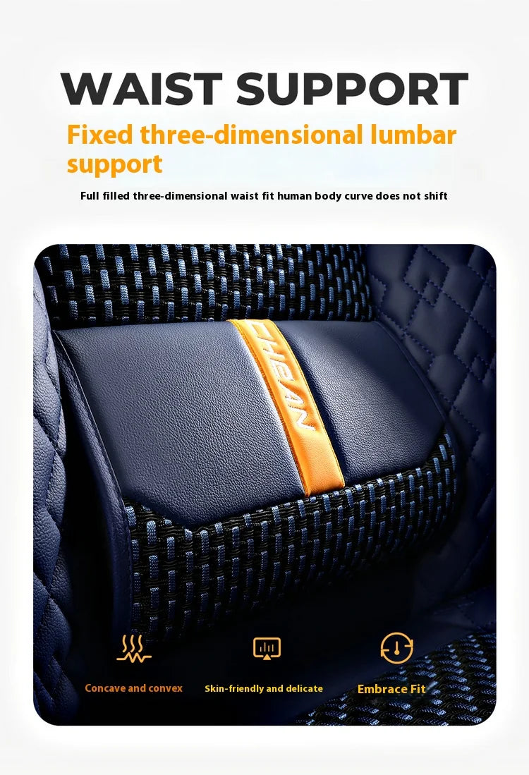 Five-Seat Nappa Leather Seat Protector Cover - All-Season