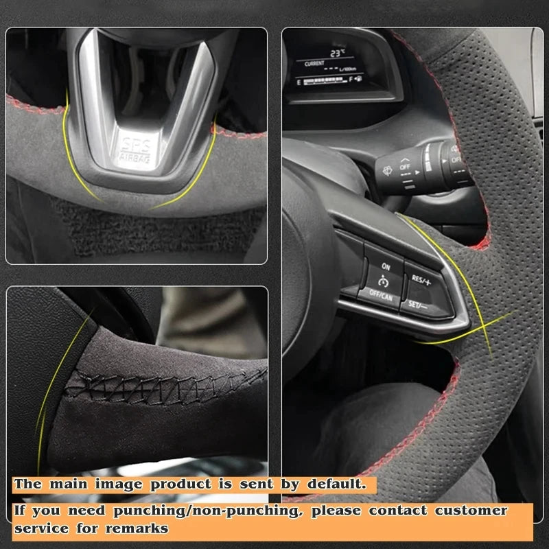 Leather Steering Wheel Protector - All-Season
