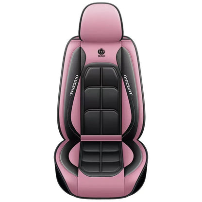 Front Seat Leather Car Seat Cover Set - All-Season