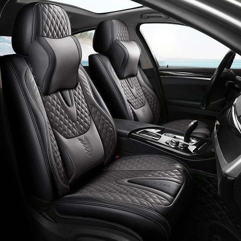 Comfort Leather Seat Cover Set - All-Season