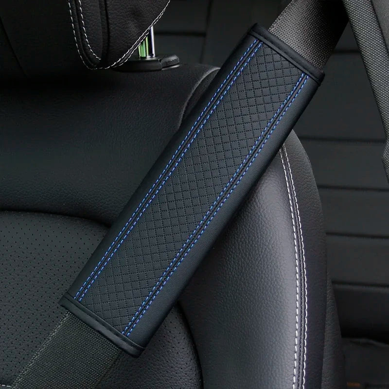 PU Leather Seat Belt Comfort Covers - Urban Fit