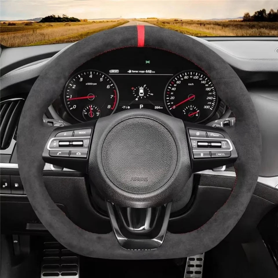 Leather Steering Wheel Protector - All-Season