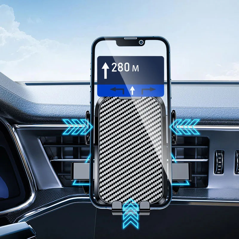 Hook-Lock Phone Mount with One-Touch Grip