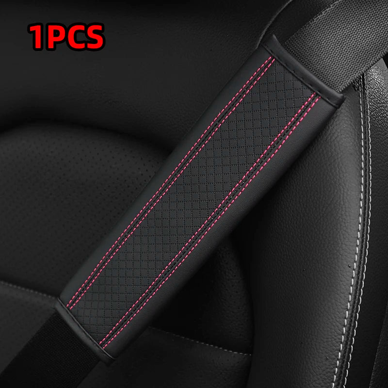 PU Leather Seat Belt Strap Protectors