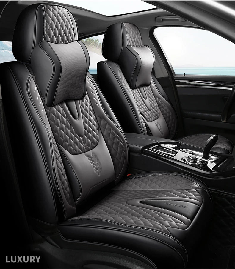 Comfort Leather Seat Cover Set - All-Season