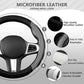 Leather Steering Wheel Wrap - Breathable